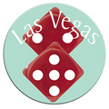 Las Vegas Dice Photo Hand Mirror (2.5" Diameter)